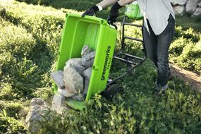 садовая аккумуляторная тележка Гринворкс 40В