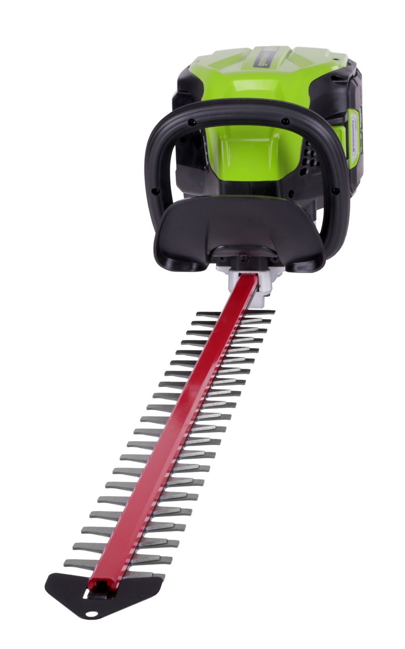 Кусторез аккумуляторный 60 см Greenworks 80V GD80HT, бесщёточный, с АКБ на 4 А*ч и ЗУ