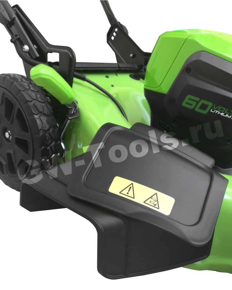 Газонокосилка аккумуляторная Greenworks 46 см 60V GD60LM46HP 2502807, бесщёточная, без АКБ и ЗУ