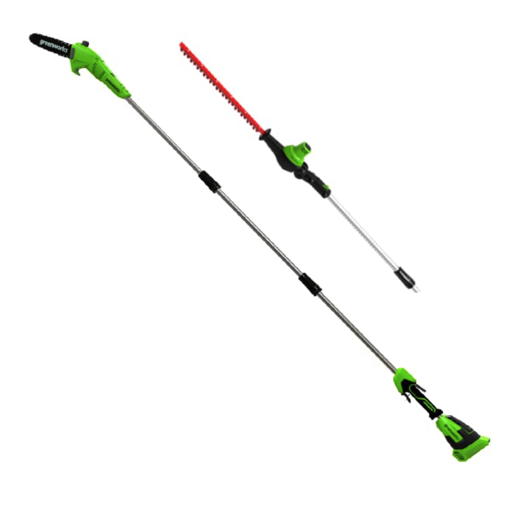 Высоторез-кусторез 2-в-1 аккумуляторный Greenworks 40V G40PSH 1303907, без АКБ и ЗУ