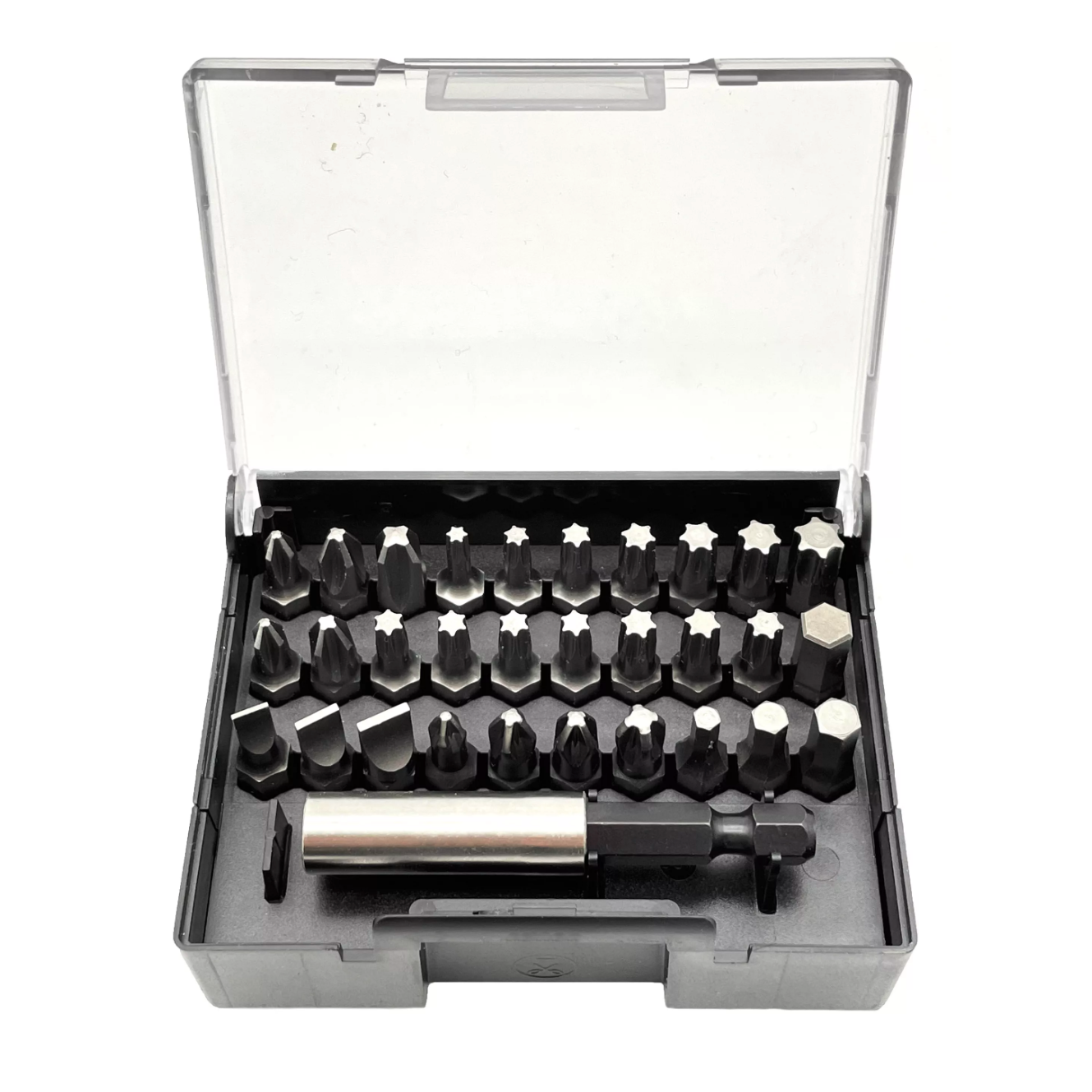 Набор бит SL/PH/PZ/Hex/Tx 30 шт и битодержатель в кейсе FELO 02013116