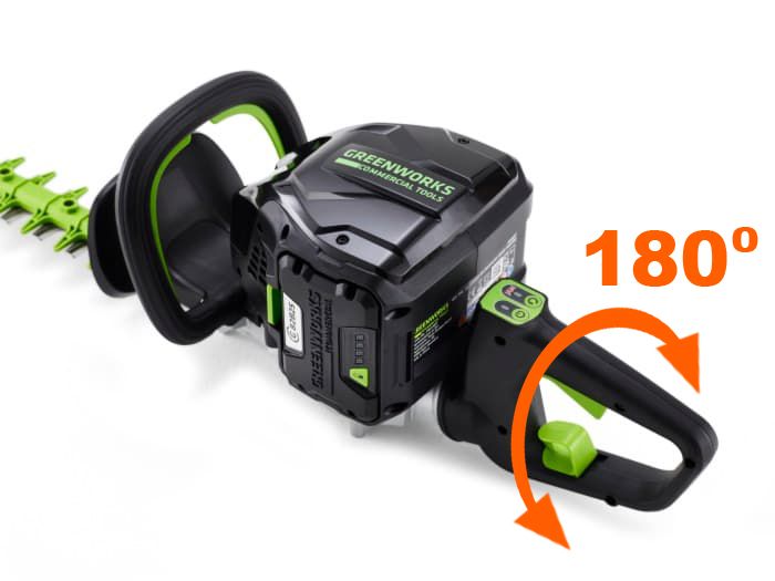 Кусторез аккумуляторный 68 см Greenworks 82V GD82HT, бесщёточный, без АКБ и ЗУ