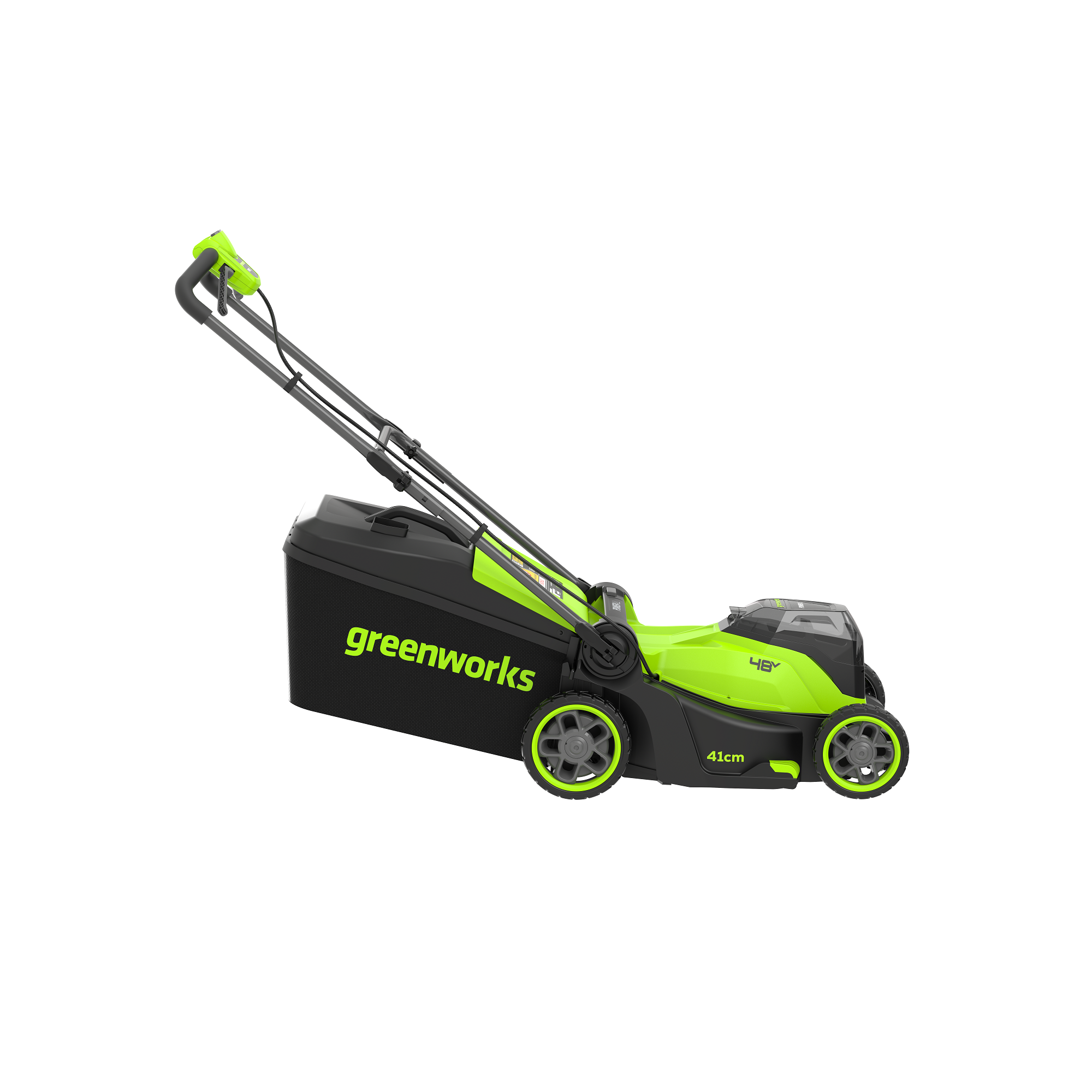 Газонокосилка аккумуляторная 41 см Greenworks 2х24V (48V) GD24X2LM411 2520907, бесщеточная, без АКБ и ЗУ