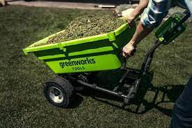 Садовая тележка самоходная Greenworks 106 л 40V G40GC, без АКБ и ЗУ