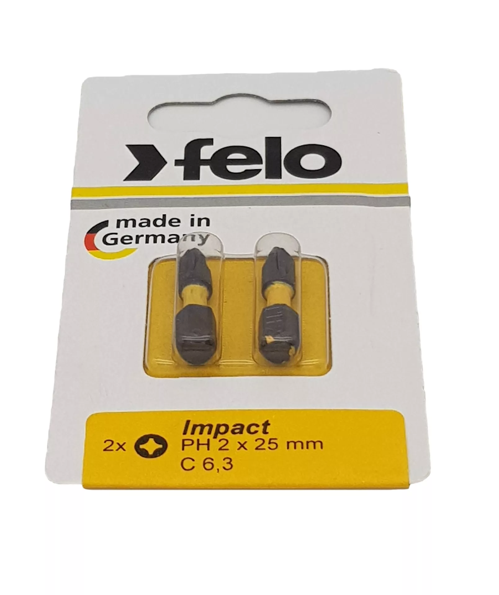 Бита ударная серия Impact PH 2х25, 2 шт в блистере FELO 022 022 41