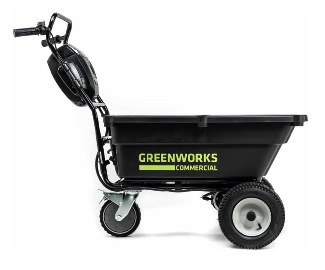 Садовая тележка самоходная Greenworks 106 л 82V 82GC 7400607, бесщёточная, без АКБ и ЗУ