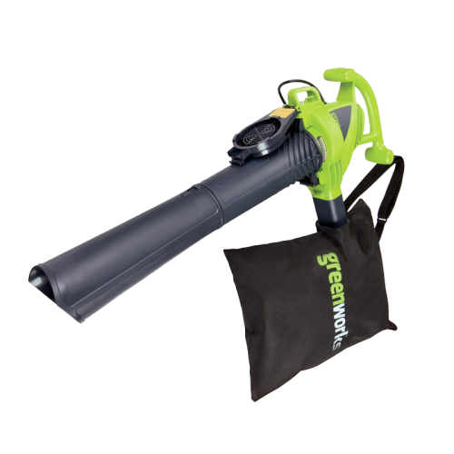 Воздуходув – cадовый пылесос электрический Greenworks 2800W GBV2800