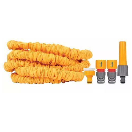 Шланг для полива HoZelock 8215 растягивающийся 15 м с коннекторами и наконечником для шланга