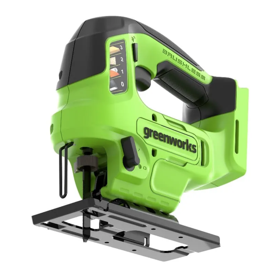 Лобзик аккумуляторный Greenworks GD24JS90 24V 3601707 (3000 ход/мин), бесщеточный, без АКБ и ЗУ