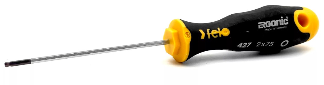 Отвертка шестигранный ключ 2,0 мм с шаровым окончанием FELO 427 202 40
