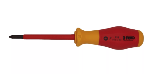 Отвертка диэлектрическая крестовая PZ1X80 Felo 91510290