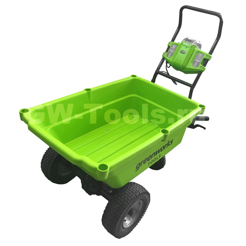 Садовая тележка самоходная Greenworks 106 л 40V G40GC, без АКБ и ЗУ