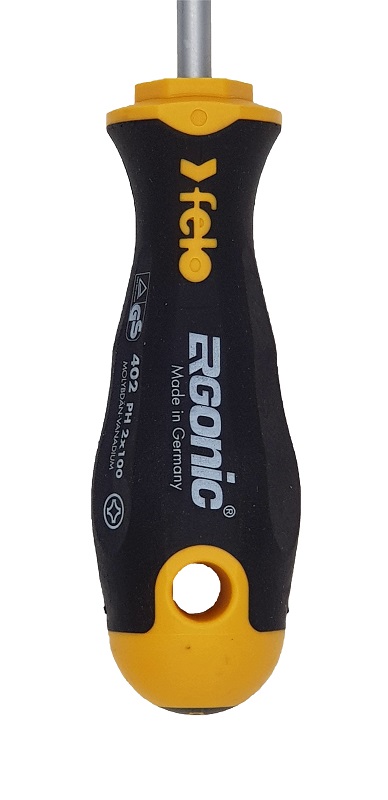 Отвёртка серия 402 Ergonic, PH2х100х6,0 FELO 402 203 10