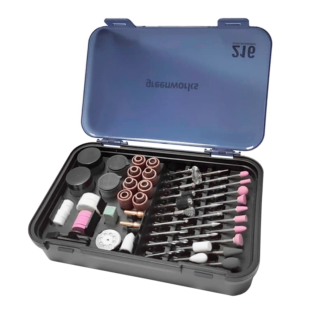 Набор оснастки для граверов Greenworks GPT-8VRT и G24RT 3503507 (216 шт.), в кейсе