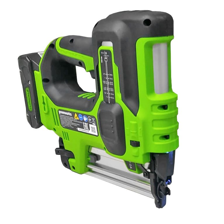 Гвоздезабивной пистолет (нейлер) аккумуляторный Greenworks 24V GD24BN 3400707, бесщёточный, без АКБ и ЗУ