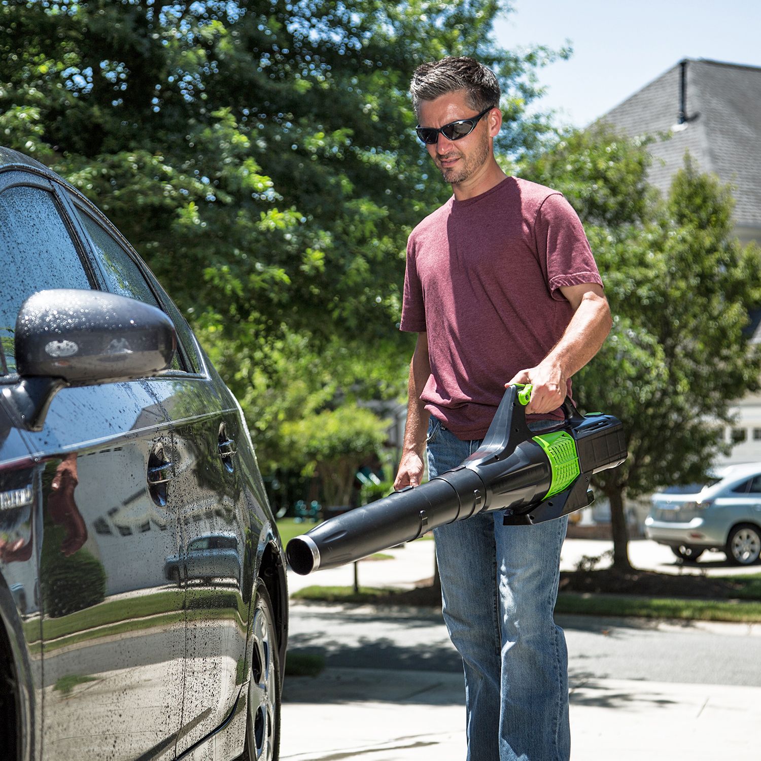 Воздуходув аккумуляторный Greenworks 60V GD60AB, бесщёточный, без АКБ и ЗУ