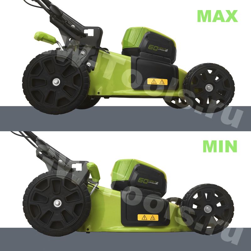 Газонокосилка аккумуляторная Greenworks 46 см 60V GD60LM46HP 2502807, бесщёточная, без АКБ и ЗУ