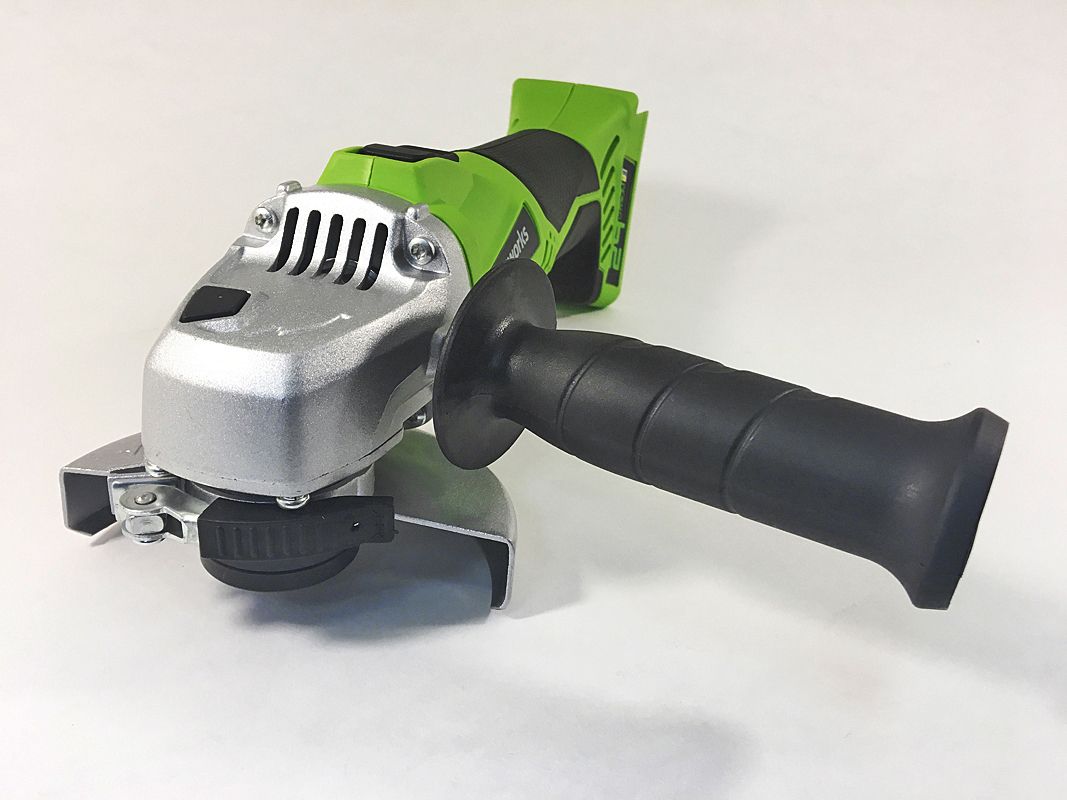 Угловая шлифмашинка болгарка аккумуляторная Greenworks 24V G24AG