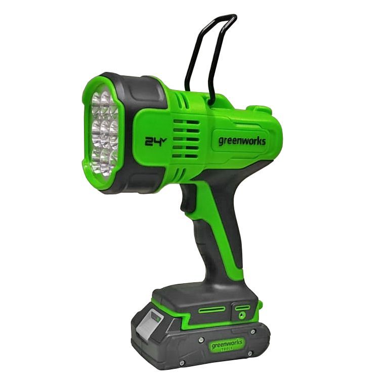 Фонарь-прожектор светодиодный (3000 лм) аккумуляторный Greenworks 24V G24SL 3401207, без АКБ и ЗУ