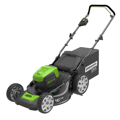 Газонокосилка самоходная аккумуляторная Greenworks 46 см 80V GD80LM46SP,  бeсщёточная, без АКБ и ЗУ