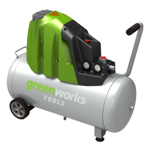 Компрессор электрический Greenworks 1500W GAC50L