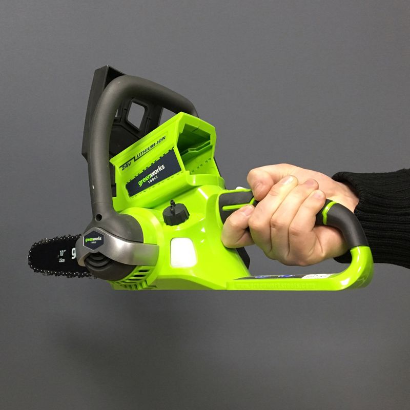 Пила аккумуляторная цепная Greenworks 25 см 24V G24CS25, без АКБ и ЗУ