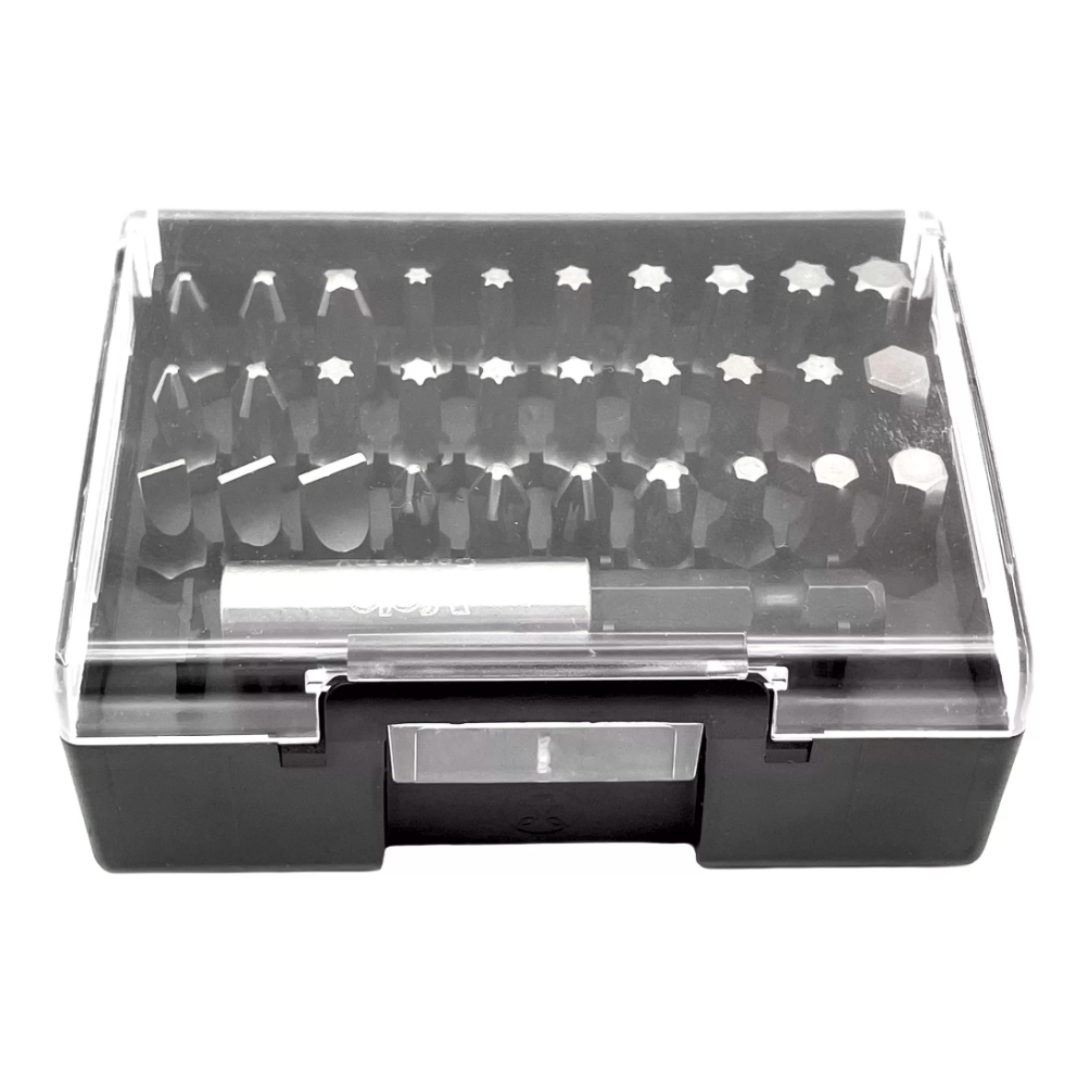 Набор бит SL/PH/PZ/Hex/Tx 30 шт и битодержатель в кейсе FELO 02013116