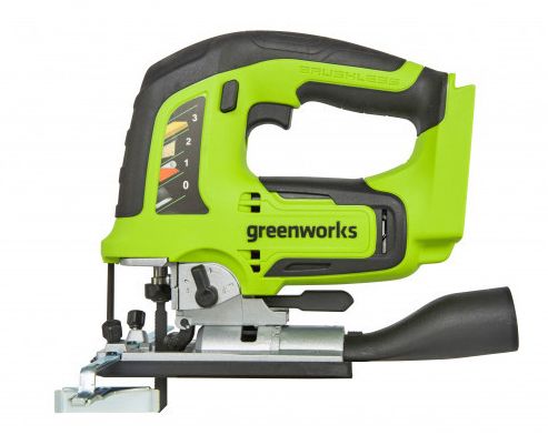 Лобзик аккумуляторный Greenworks 24V GD24JS 3601407, бесщеточный, без АКБ и ЗУ