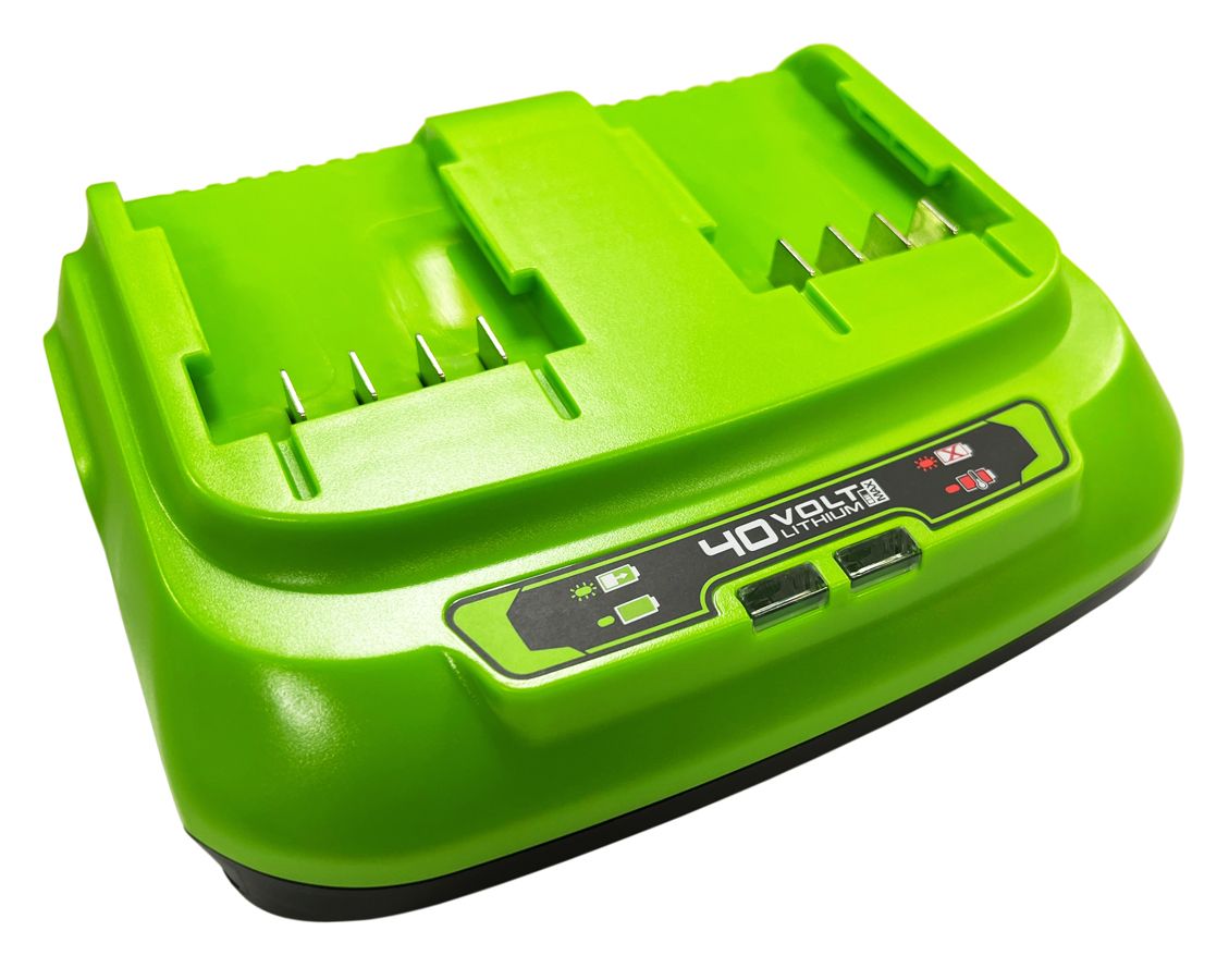 Зарядное устройство двойное быстрое (8 А) Greenworks 40V G40UC8 2938807 (с двумя слотами)