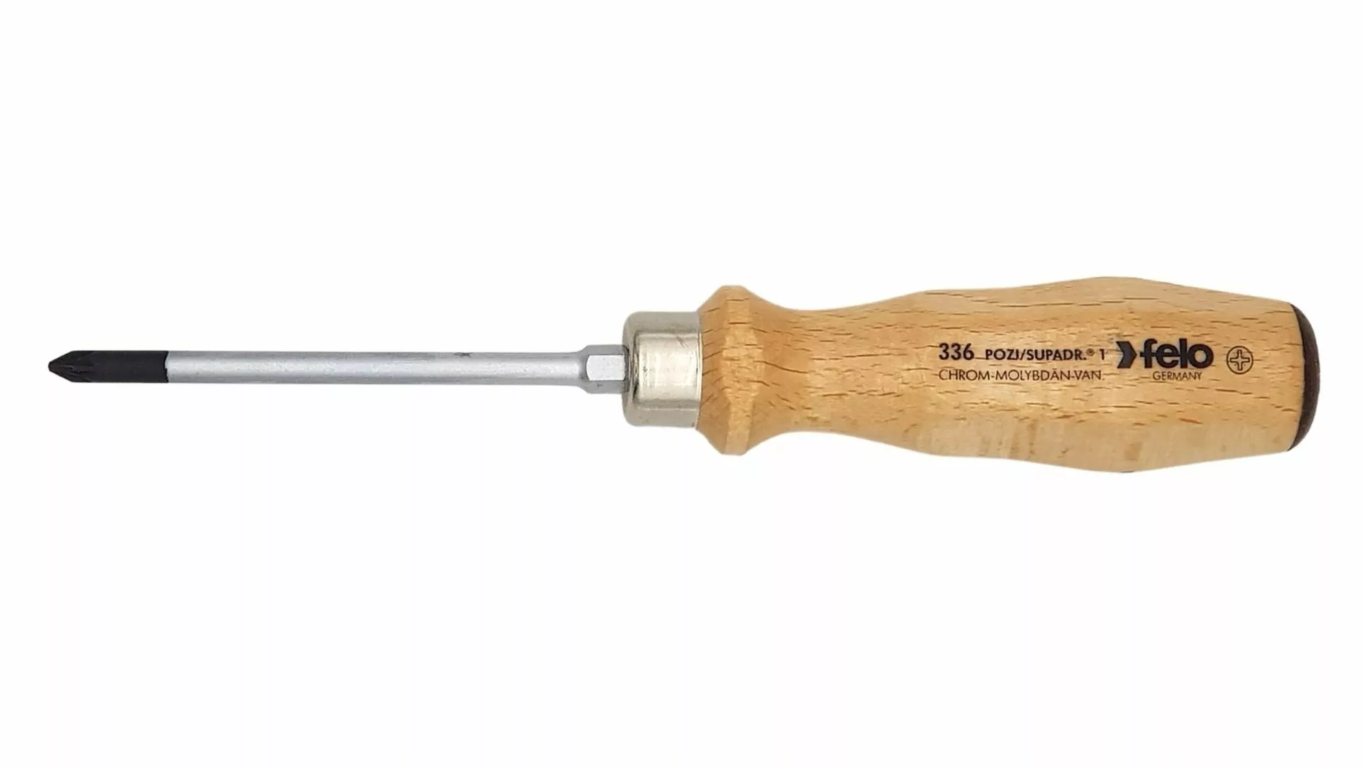 Отвертка с деревянной рукояткой ударная PZ 1Х80 FELO 33610290
