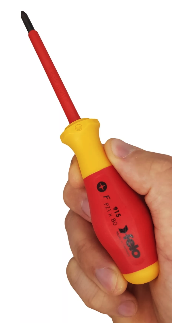 Отвертка диэлектрическая крестовая PZ1X80 Felo 91510290