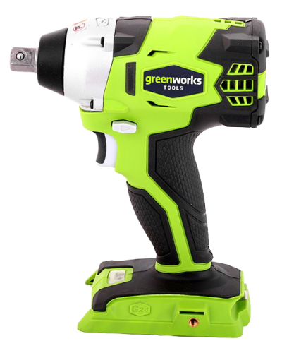 Гайковёрт импульсный аккумуляторный Greenworks 24V GD24IW, бесщёточный