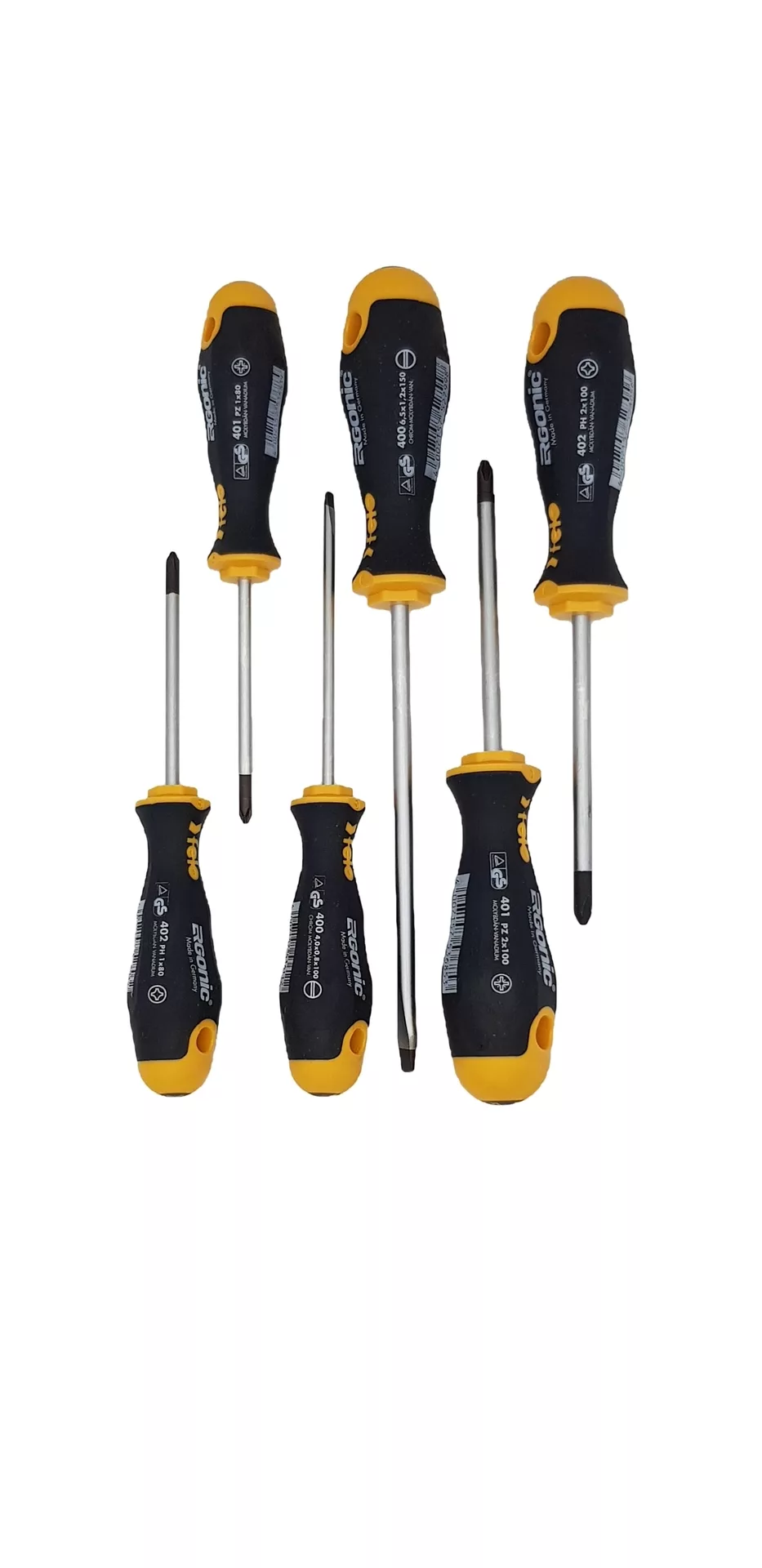 Набор отвёрток 6 шт., серия 400 Ergonic FELO 400 961 18