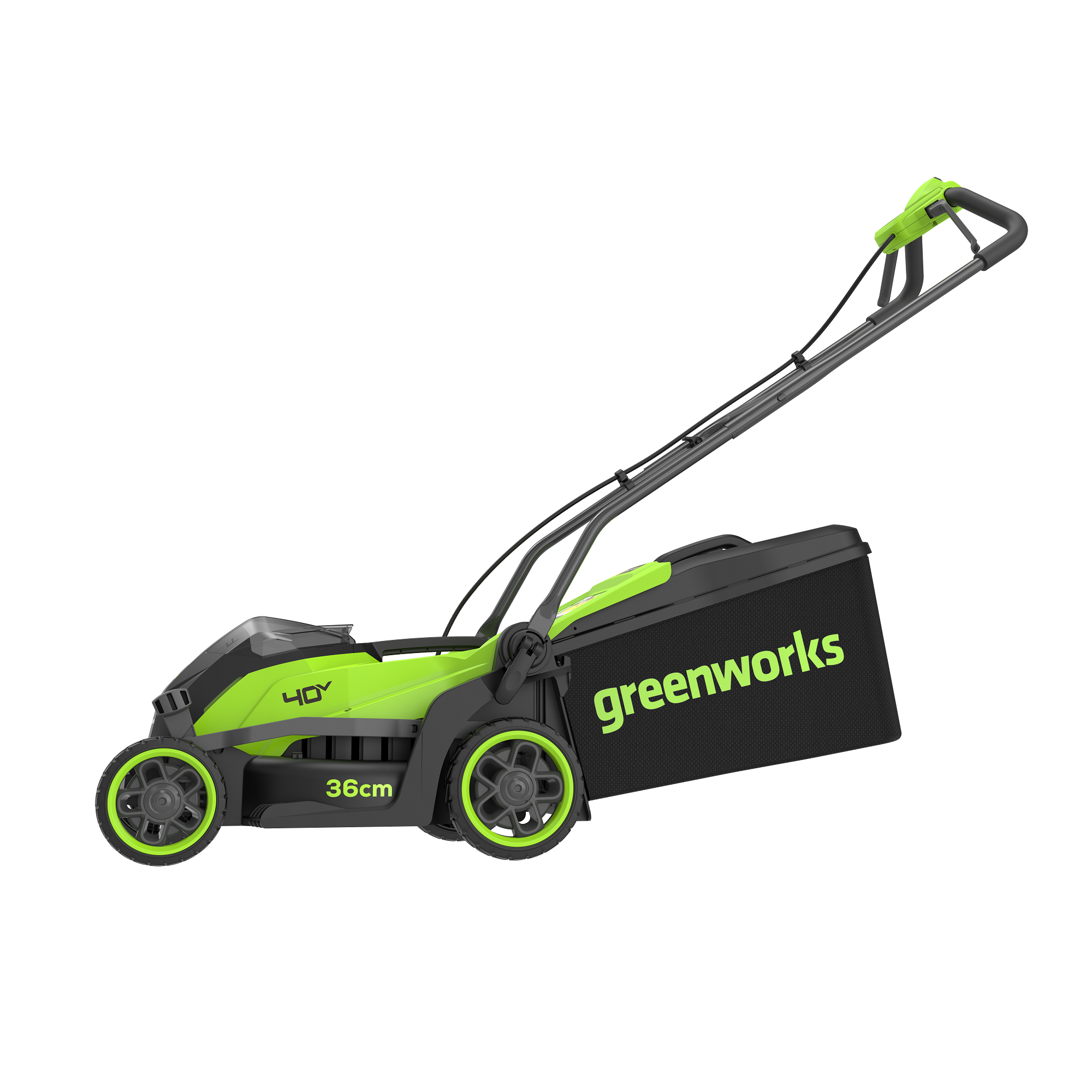 Газонокосилка аккумуляторная Greenworks 36 см 40V GD40LM361 2520807, бесщёточная, без АКБ и ЗУ