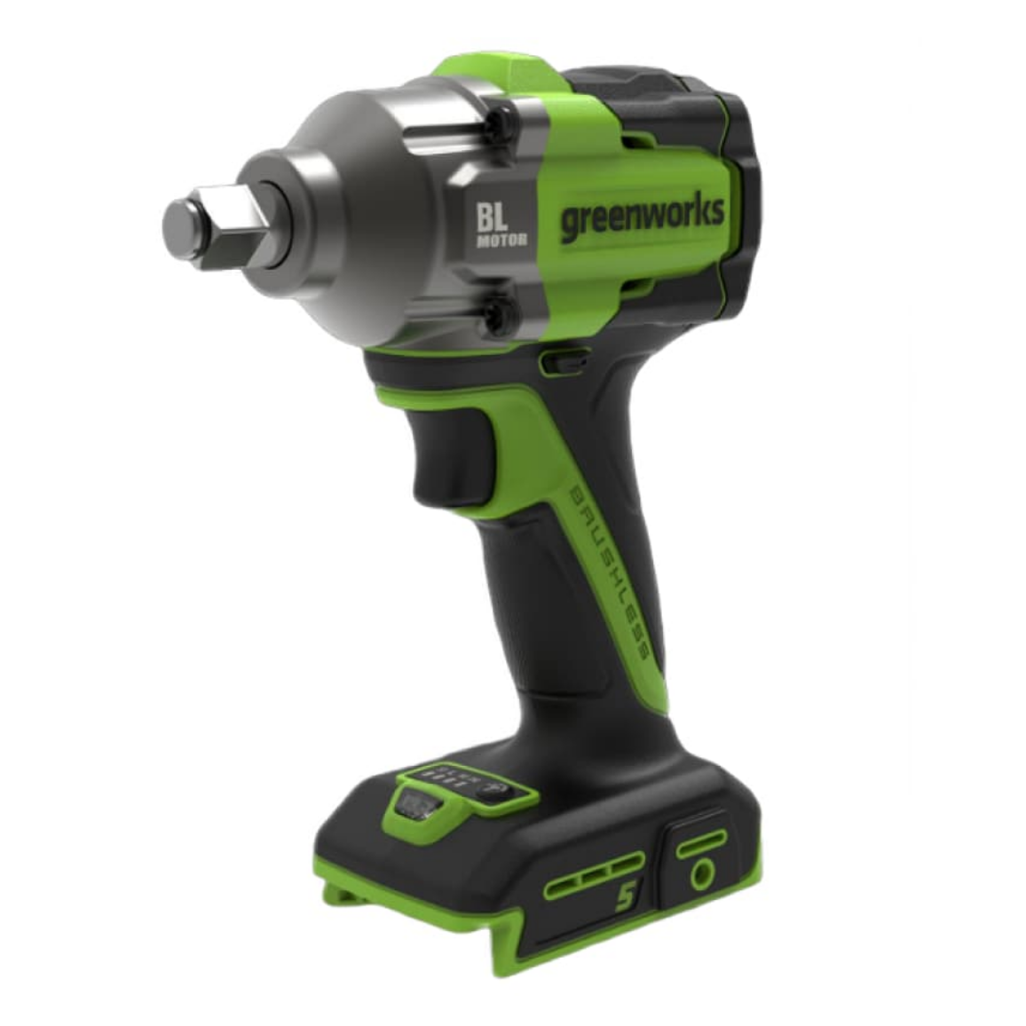 Гайковёрт ударный аккумуляторный Greenworks 24V 500Нм IW5500 3805007, бесщёточный, без АКБ и ЗУ