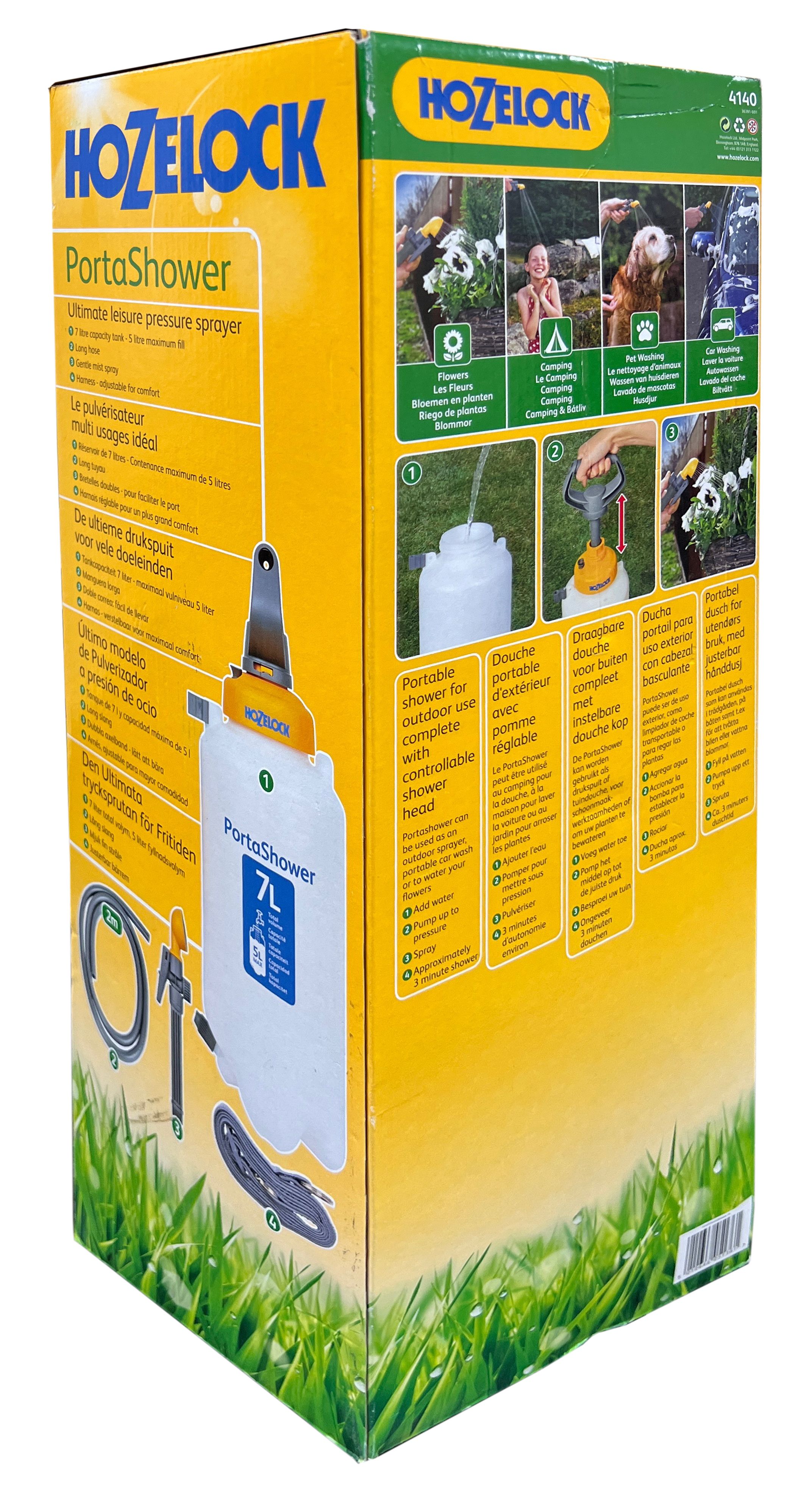 Портативный душ HoZelock 4140 4-в-1, 7 л