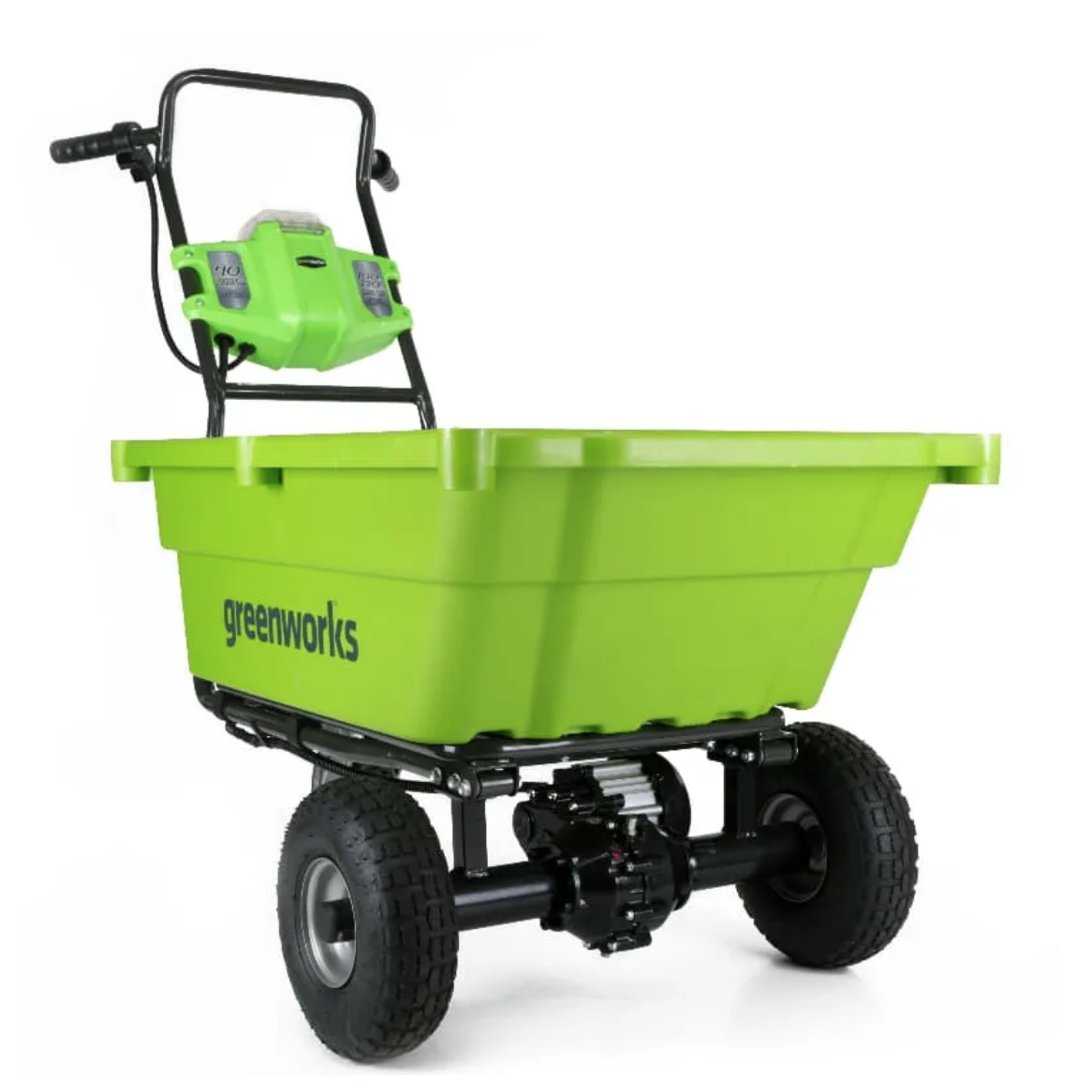 Садовая тележка самоходная Greenworks 106 л 40V G40GC, без АКБ и ЗУ