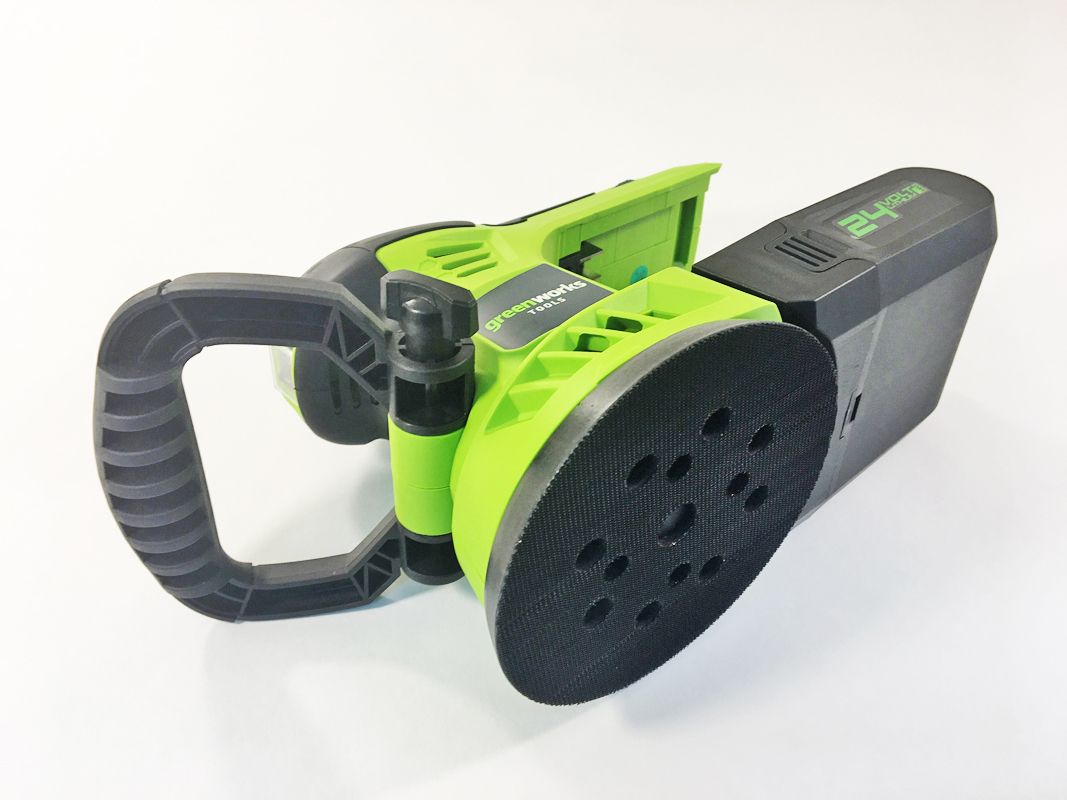 Шлифмашинка эксцентриковая аккумуляторная Greenworks 24V G24ROS, без АКБ и ЗУ