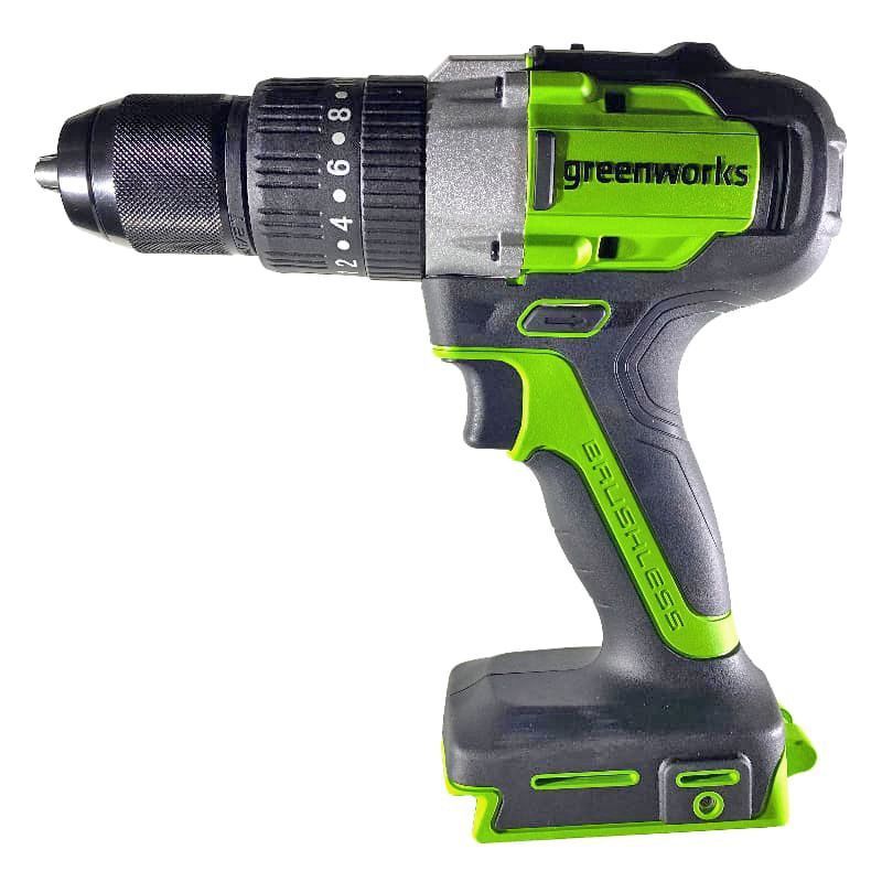 Дрель-шуруповерт ударная аккумуляторная Greenworks 24V GD24DD60 (60 Нм) 3704107, бесщёточная, без АКБ и ЗУ