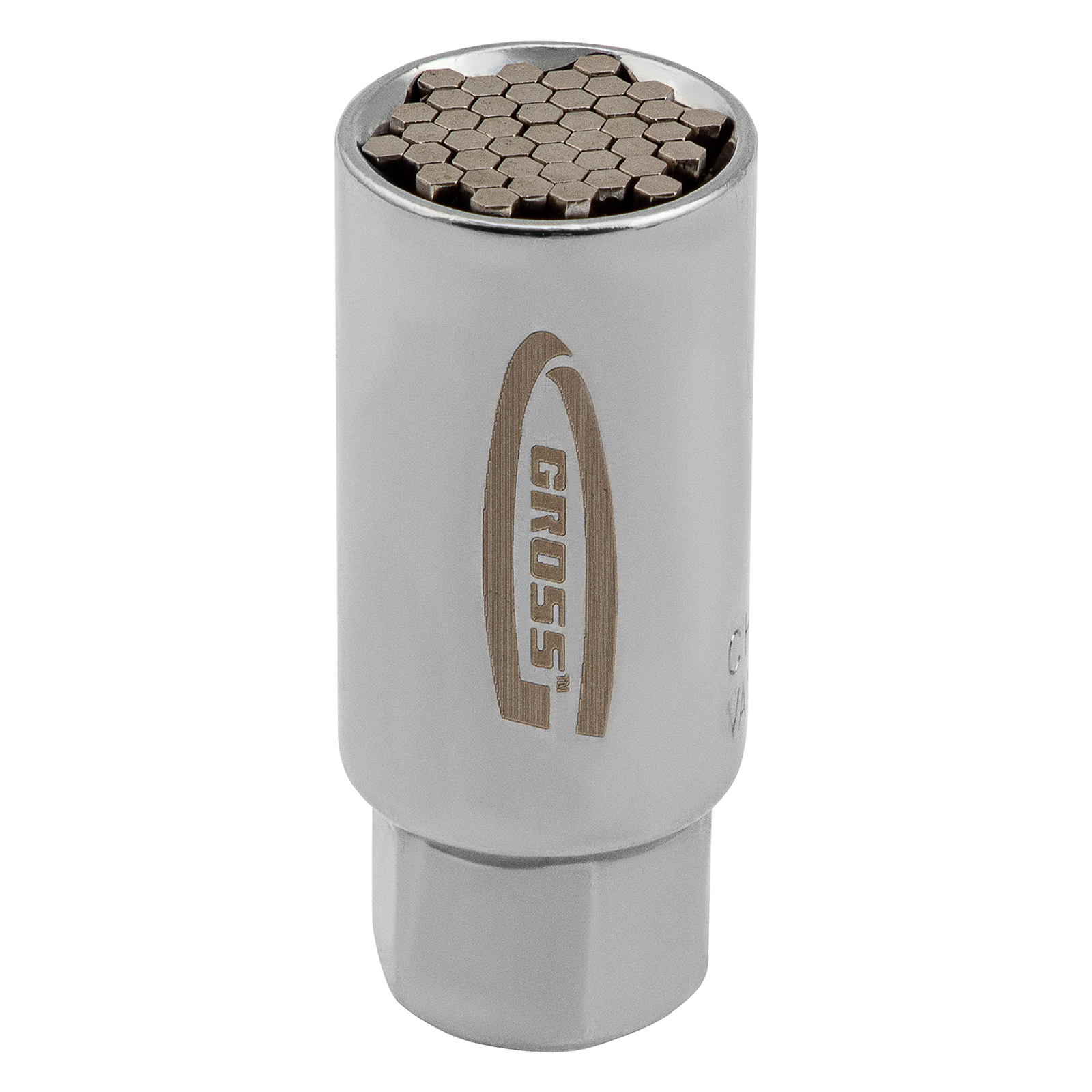 Головка торцевая многоразмерная под квадрат 3/8, хромированная
