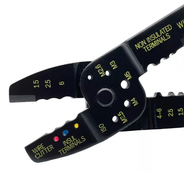 Пресс-клещи для изолированных и неизолированных кабельных наконечников 0,75-6 мм2 FELO 592 320 40