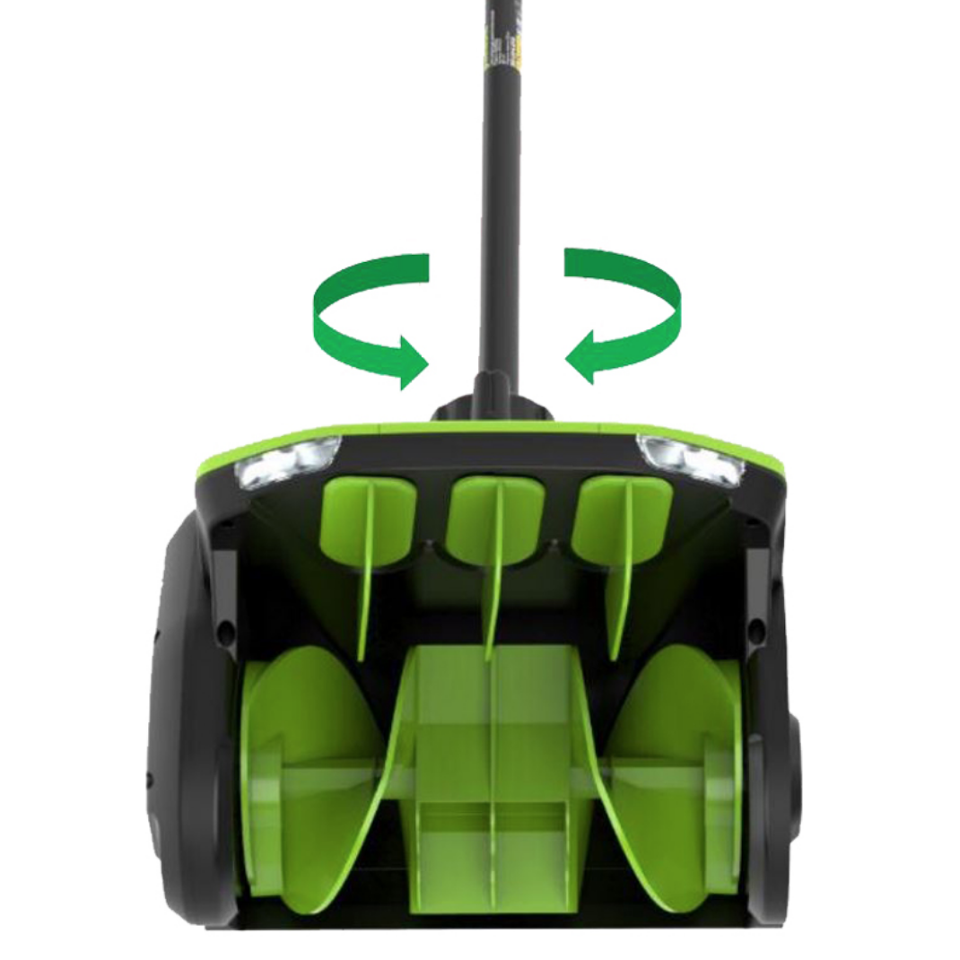 Снегоуборочная лопата аккумуляторная с регулируемым направлением выброса Greenworks 30 см GD40SS2 40V 2603107, бесщёточная, без АКБ и ЗУ