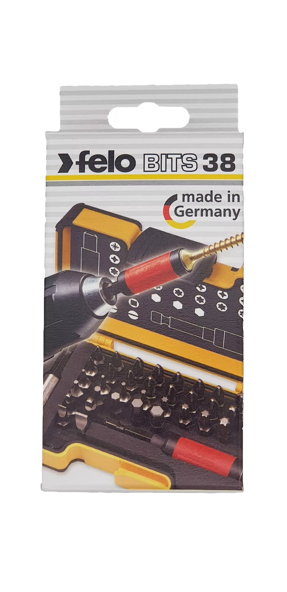 Набор бит "FELO Bits 38" в кейсе36 шт.+магнит.держ Star+магнит.держ., серия 020 FELO 020 738 06