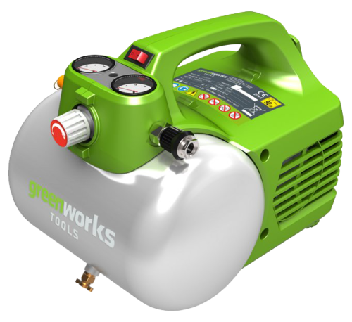 Компрессор электрический Greenworks 300W GAC6L