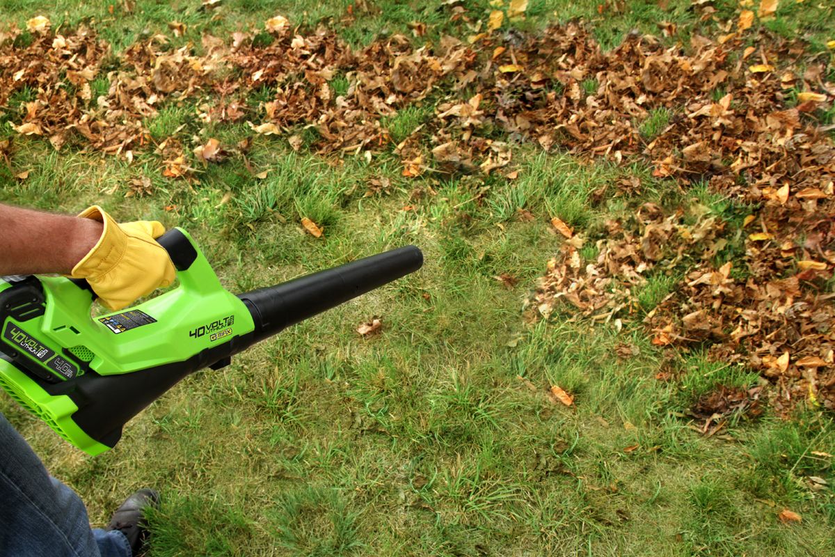 Воздуходув аккумуляторный 177 км/ч Greenworks 40V G40AB 2400807, без АКБ и ЗУ