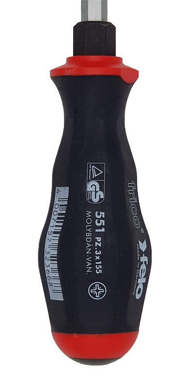 Отвёртка серия 551, PZ3х150х8,0 FELO 551 305 40