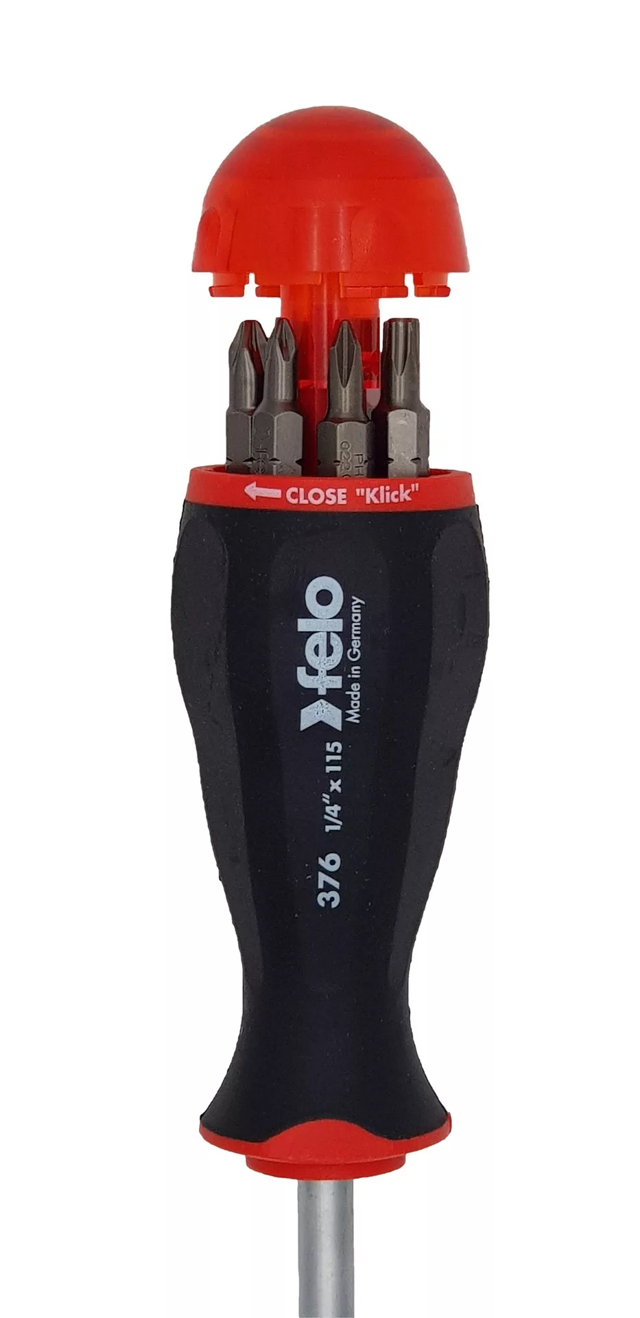 Отвёртка с магн. держателем под биты/8 шт., серия 376 FELO 376 044 05