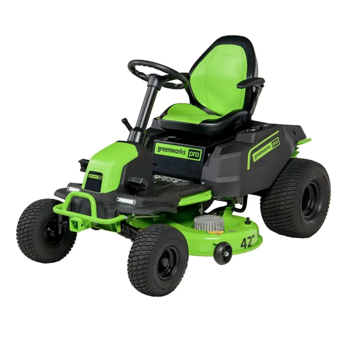 Газонокосилка аккумуляторная самоходная с сиденьем 107 см Greenworks CrossoverT GC82LT107 7404507 82V, бесщёточная, без АКБ и ЗУ