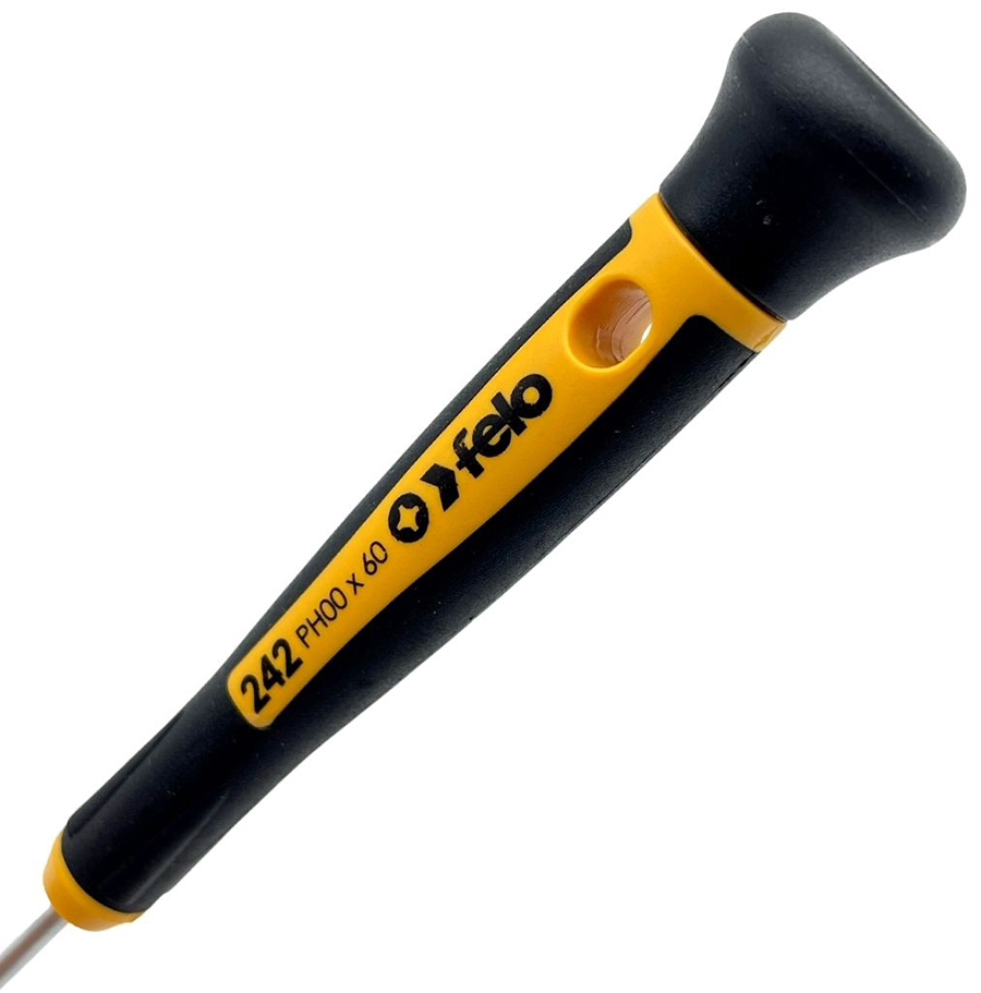 Отвёртка крестовая для точных работ РН00, серия 242 FELO 242 009 60